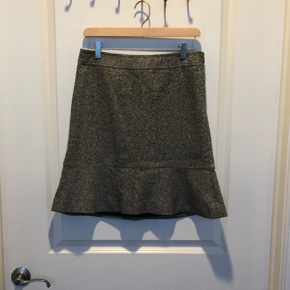 Ann Taylor LOFT Grey Tweed Skirt - Picture 1 of 5
